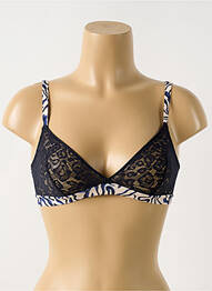 Sutien efect material satinat top triunghiuri albastru MARIE JO femeie