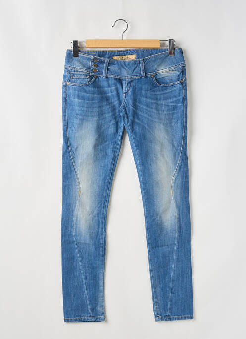 Blugi cu croială slim talie joasă talie joasă albastru TIFFOSI femme