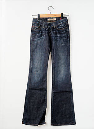 Blugi cu croială evazată elasticitate talie joasă albastru TIFFOSI femme