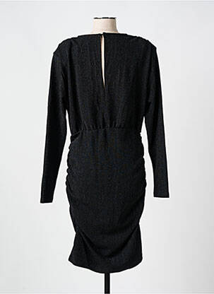 Rochie midi mâneci lungi mâneci lungi negru ICHI femeie
