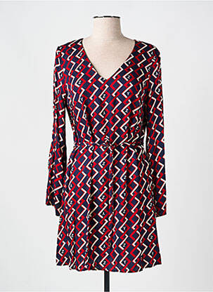 Rochie midi imprimeu fantezie mâneci lungi roșu YES.ZEE femeie