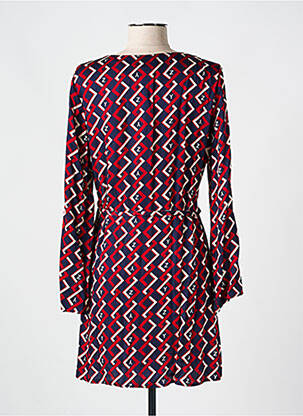 Rochie midi imprimeu fantezie mâneci lungi roșu YES.ZEE femeie