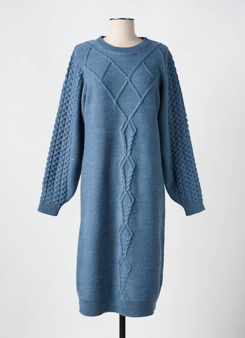 Rochie lungă albastru ICHI femeie