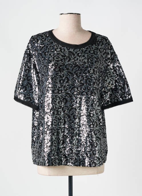 Tricou argintiu PLEASE femeie