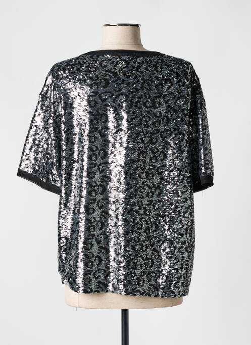 Tricou argintiu PLEASE femeie