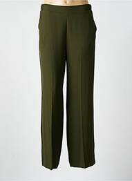 Pantalon drept talie elastică mărime normală verde IMPERIAL femme
