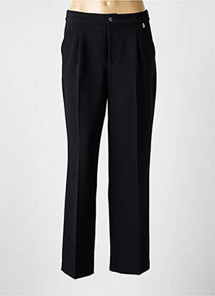 Pantalon drept talie cu cleme mărime normală negru LIU JO femeie
