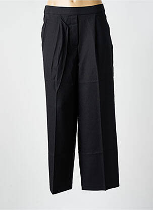 Pantalon larg țesătură crep mărime normală negru ICHI femeie