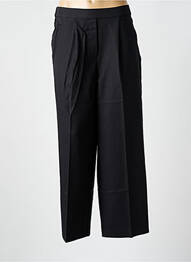 Pantalon larg țesătură crep mărime normală negru ICHI femme