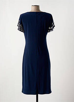 Rochie scurtă mâneci scurte mâneci scurte albastru GEVANA femeie