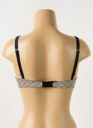 Sutien efect material satinat top sutien modelat negru BARBARA femeie