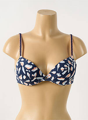 Sutien top sutien push-up top sutien push-up albastru BARBARA femeie