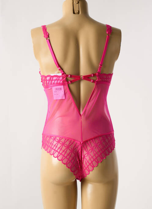 Body de lenjerie închidere cu agrafă roz MEY femme