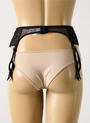 Corset/jartieră efect material satinat negru SIMONE PERELE femeie