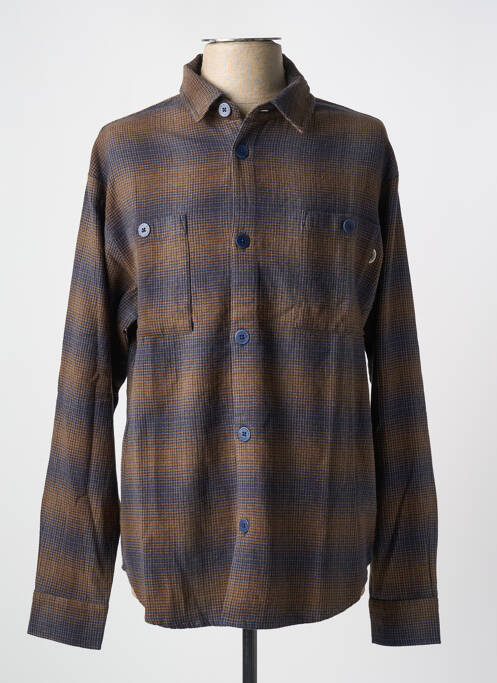 Cămașă cu mâneci lungi maro THINKING MU bărbat