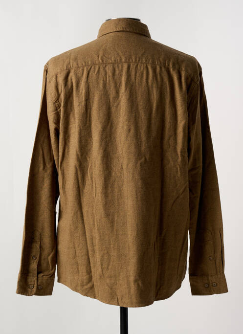 Cămașă cu mâneci lungi maro SELECTED bărbat