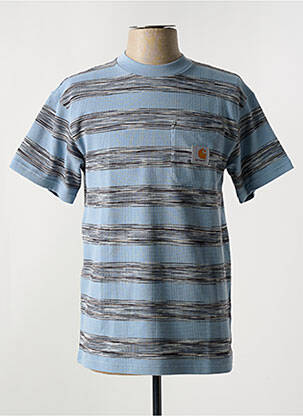 Tricou croială cambrată mâneci scurte albastru CARHARTT bărbat