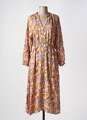 Rochie lungă mâneci lungi mâneci lungi roz LA PETITE ETOILE femeie