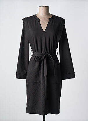 Rochie midi mâneci lungi mâneci lungi negru ICHI femeie