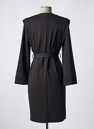 Rochie midi mâneci lungi mâneci lungi negru ICHI femeie