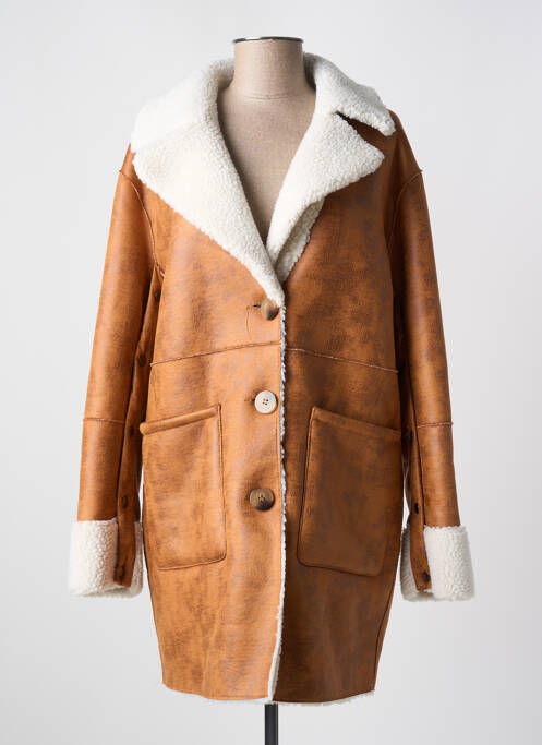 Palton scurt maro VILA femeie