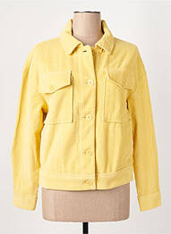 Jachete casual buzunare galben THINKING MU femme
