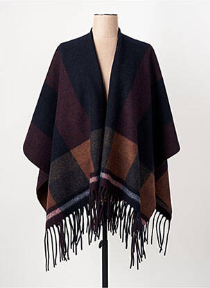 Poncho negru PALME femeie