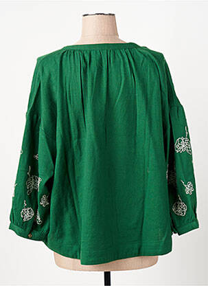 Bluză mâneci lungi mâneci lungi verde LEON & LEONIE femeie
