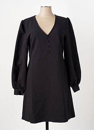 Rochie midi mâneci lungi mâneci lungi negru ICHI femeie