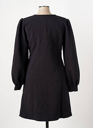 Rochie midi mâneci lungi mâneci lungi negru ICHI femeie