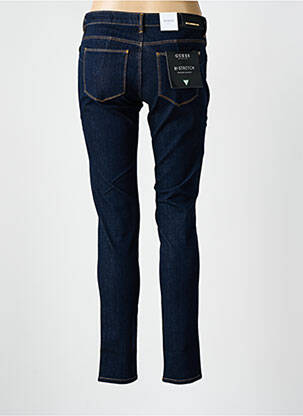 Blugi skinny țesătură brută talie joasă albastru GUESS femeie