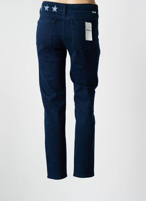 Blugi cu croială slim albastru FIVE femeie