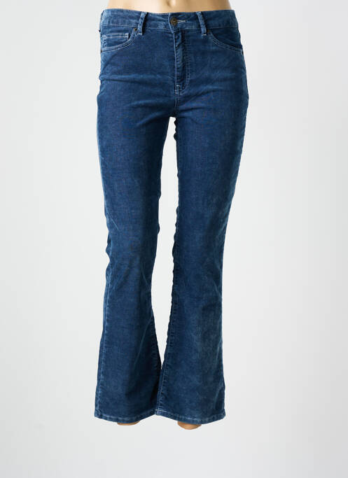 Pantalon evazat albastru FIVE femeie