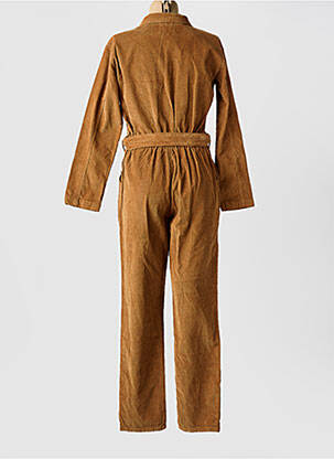 Salopetă-pantalon guler de bluză mâneci lungi bej LA PETITE ETOILE femeie