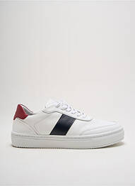 Adidași material neted vârf rotund alb TOMMY HILFIGER homme