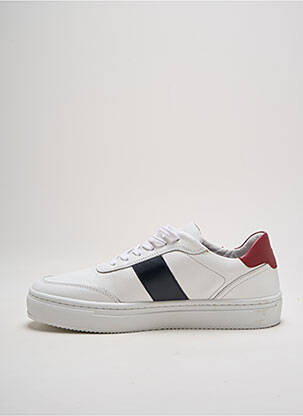 Adidași material neted vârf rotund alb TOMMY HILFIGER bărbat