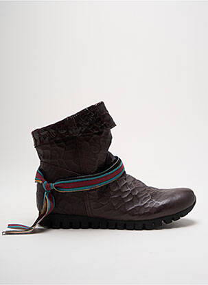 Botine/ghete material neted toc plat până la 3 cm violet FELMINI femeie
