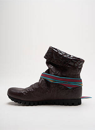 Botine/ghete material neted toc plat până la 3 cm violet FELMINI femeie