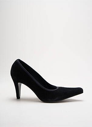 Pantofi cu toc nubuc toc de 7 la 9 cm negru MYMA femeie
