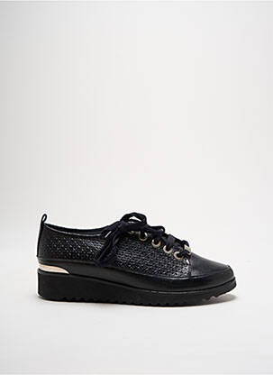 Adidași material neted toc de 4 la 6 cm negru MYMA femeie