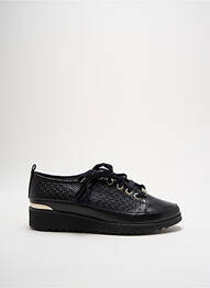 Adidași material neted toc de 4 la 6 cm negru MYMA femme