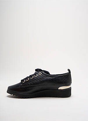 Adidași material neted toc de 4 la 6 cm negru MYMA femeie