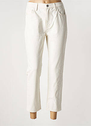 Blugi cu croială slim bej CURRENT ELLIOTT femeie