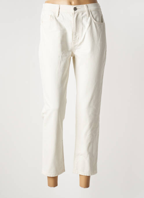 Blugi cu croială slim bej CURRENT ELLIOTT femeie