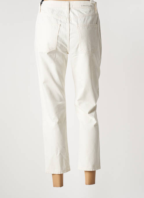 Blugi cu croială slim bej CURRENT ELLIOTT femeie