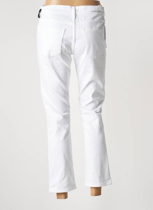 Blugi cu croială slim alb CURRENT ELLIOTT femeie