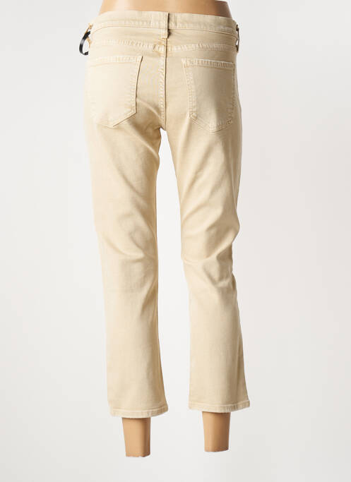 Blugi cu croială slim bej CURRENT ELLIOTT femeie