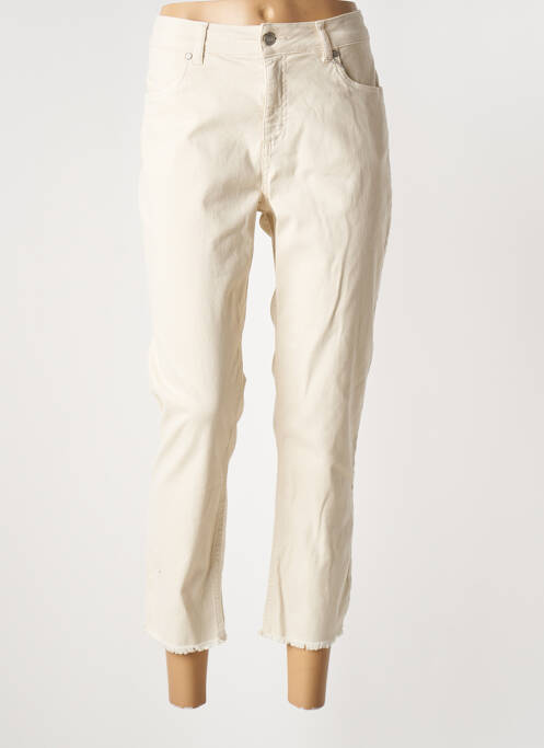 Blugi cu croială slim bej SIGNE NATURE femeie