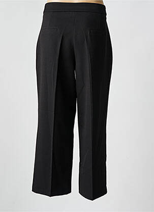 Pantalon larg închidere cu fermoar lateral talie înaltă negru O'MER femeie