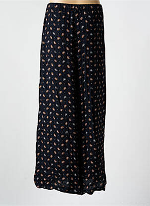 Pantalon larg țesătură crep mărime normală negru I.CODE (By IKKS) femeie
